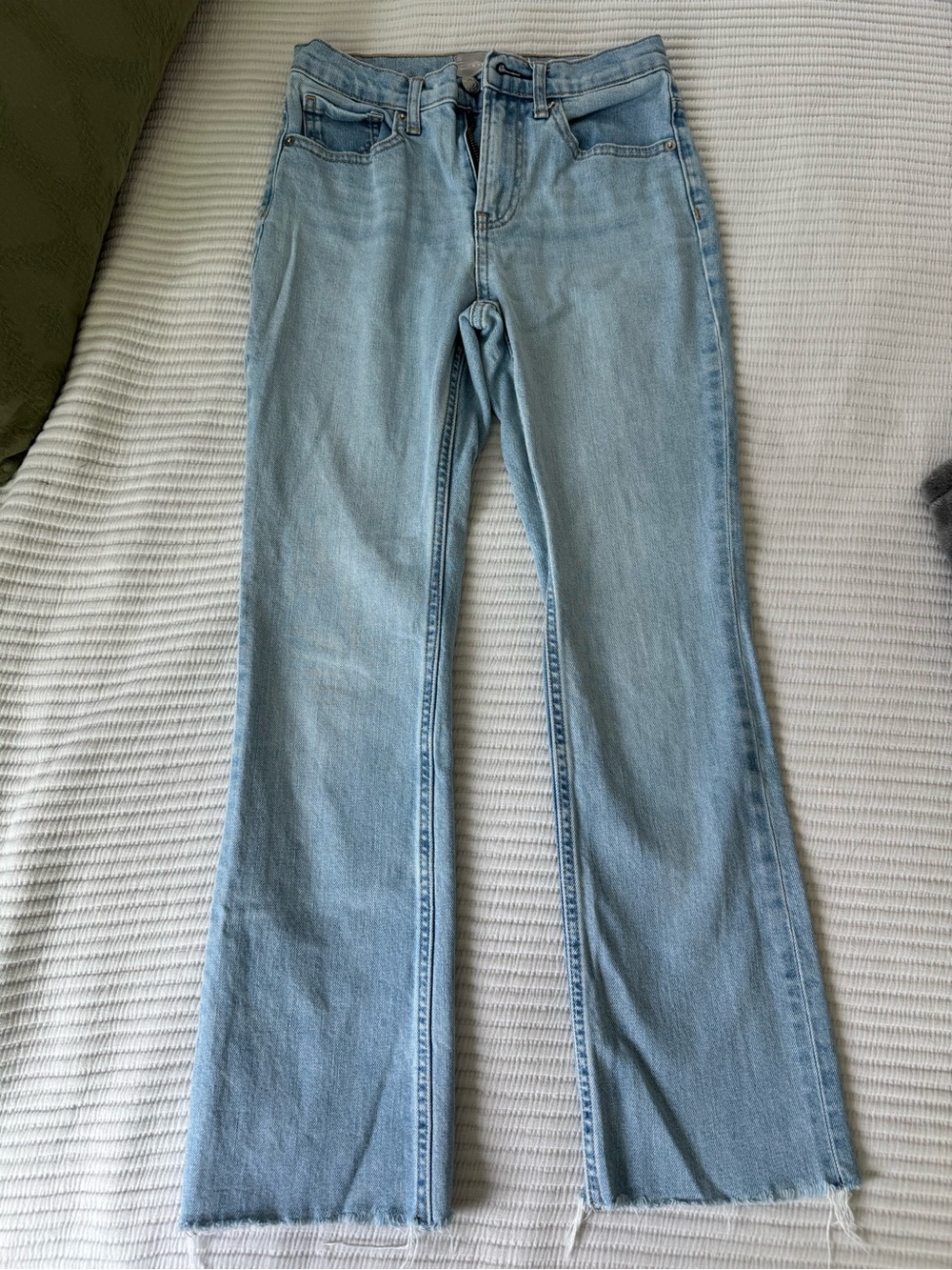 Everlane Light Blue Kick Crop Jeans
